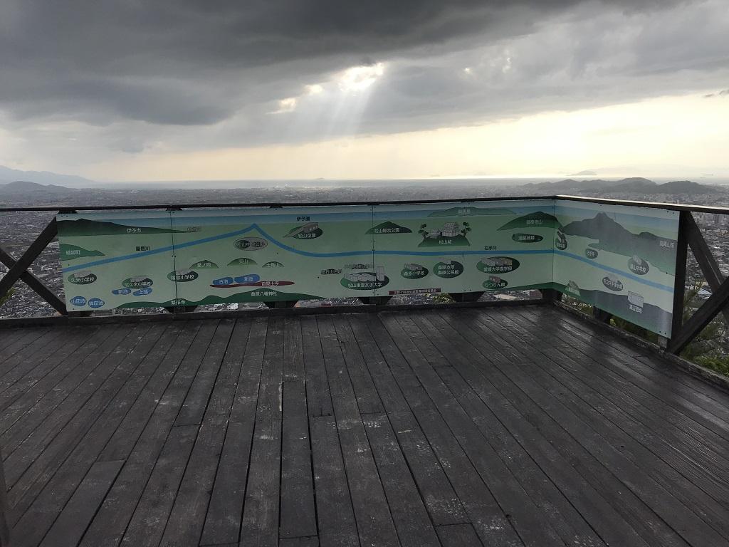 淡路ヶ峠 展望デッキ 俯瞰図